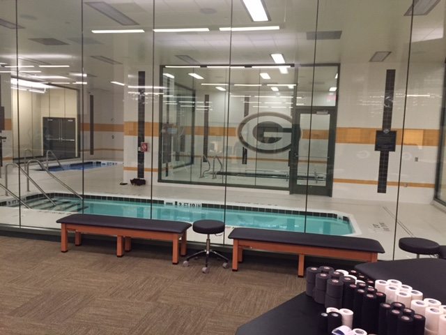Green Bay Packers Athletic Training Room Features Hydrotherapy