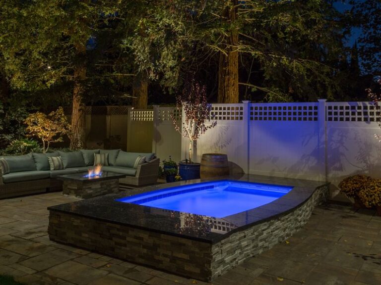 500OS outdoor living partially inground