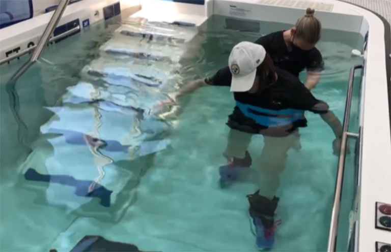 neuro recovery for patients with spinal cord injuries using aquatic therapy