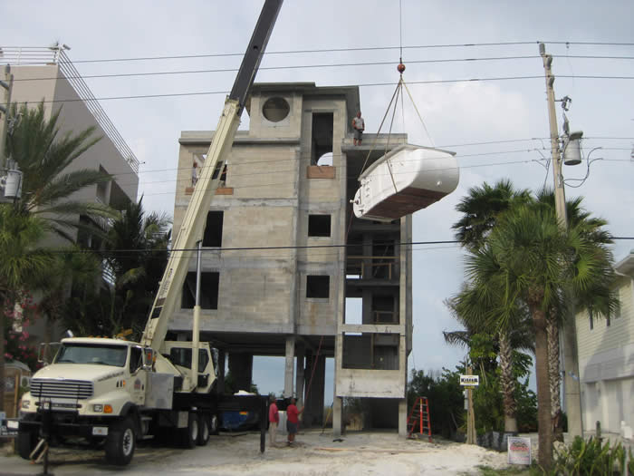 swim spa installation beach