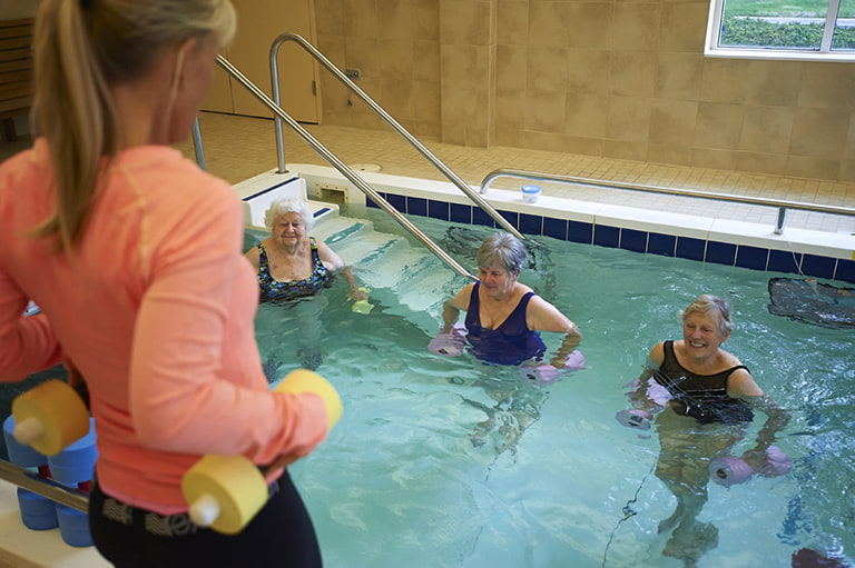 plymouth place pools for senior health