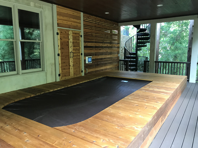 pool deck installation