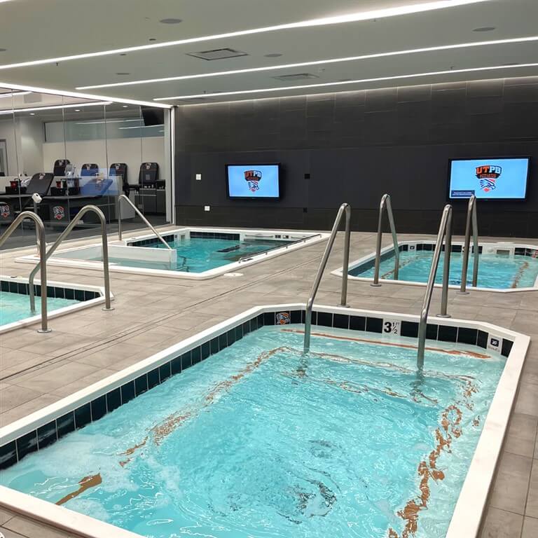 UTPB hydrotherapy room pools