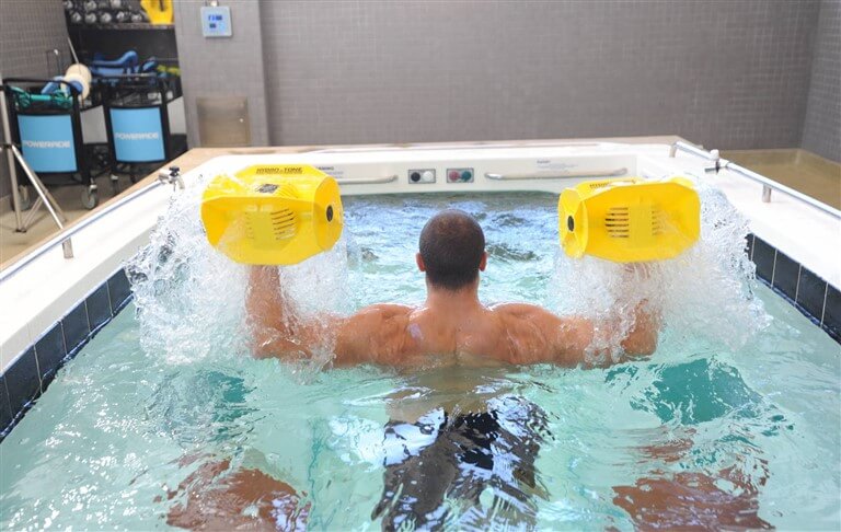 triathlon training underwater treadmill water weights