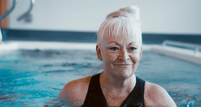 gait training in pool