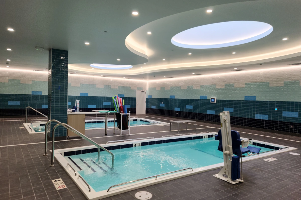 Custom plunge pool for University of Rochester Medical Center