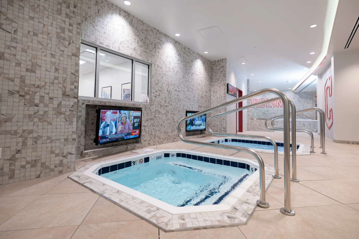 Cleveland Guardians hydrotherapy room
