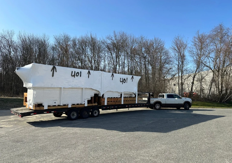 custom therapy pool shipped from Massachusetts to Seattle
