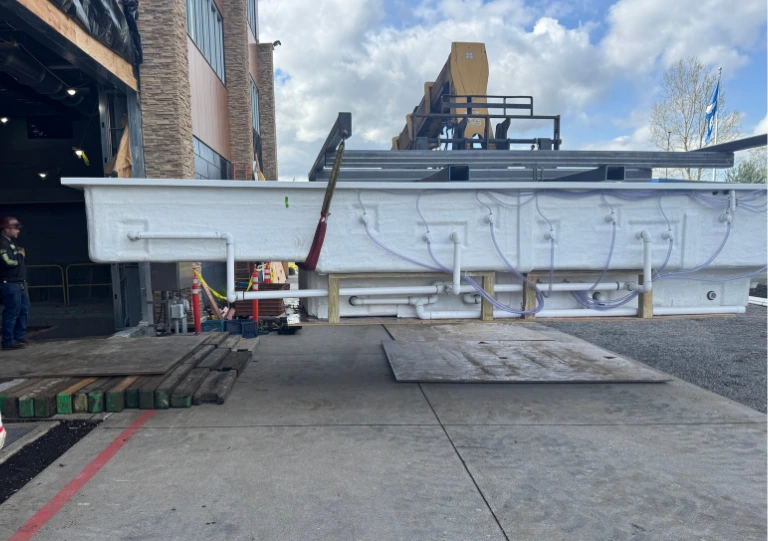 SwimEx therapy pool installation for the Seattle Seahawks