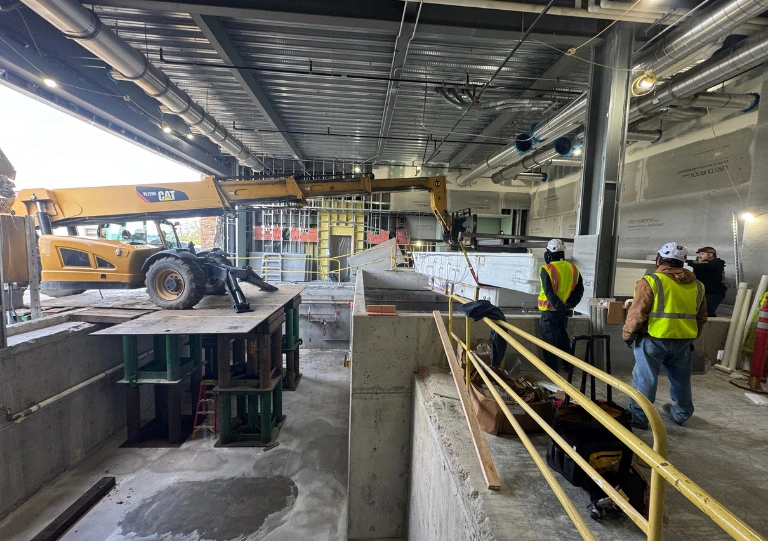 therapy pool placement during installation