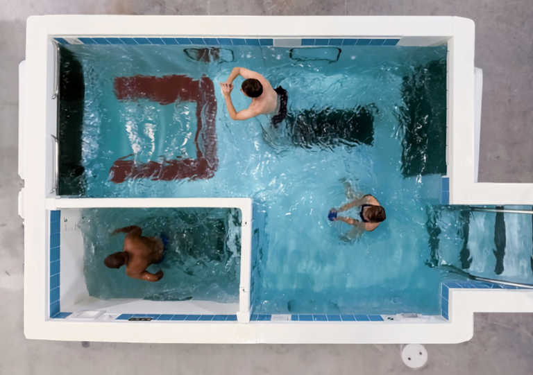 Custom therapy pool with DepthSelect Series