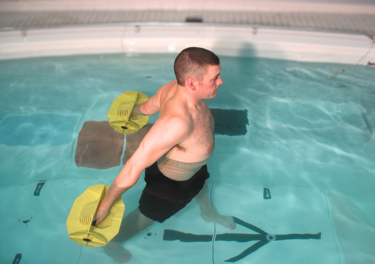 walking in water with resistance